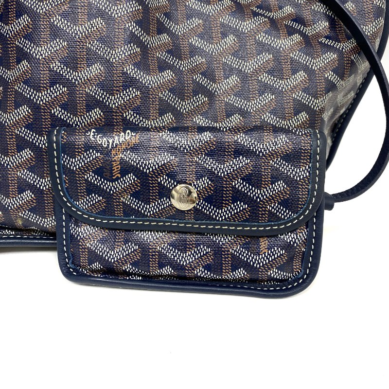 △ Goyard 高雅德 Navy Coated Canvas Anjou Mini Tote Bag 深藍色塗層帆布托特袋 - 257027386-13
