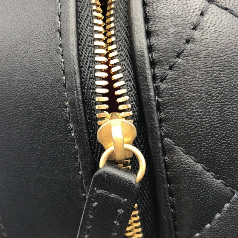 22p CHANEL/香奈兒黑色羊皮鏈條化妝包 膠囊包單肩斜跨，芯片款-13