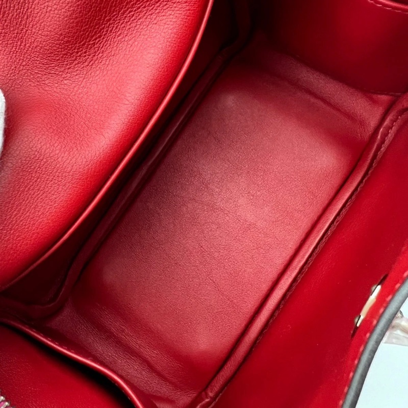 Hermes愛馬仕mini lindy玫瑰粉swift皮銀扣Z刻-7