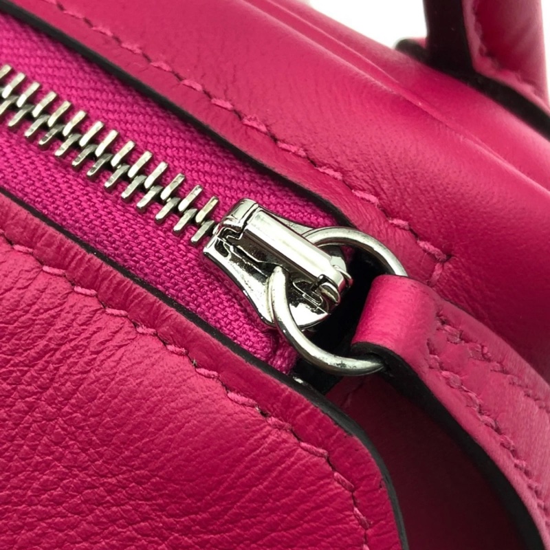Hermes愛馬仕mini lindy玫瑰粉swift皮銀扣Z刻-10