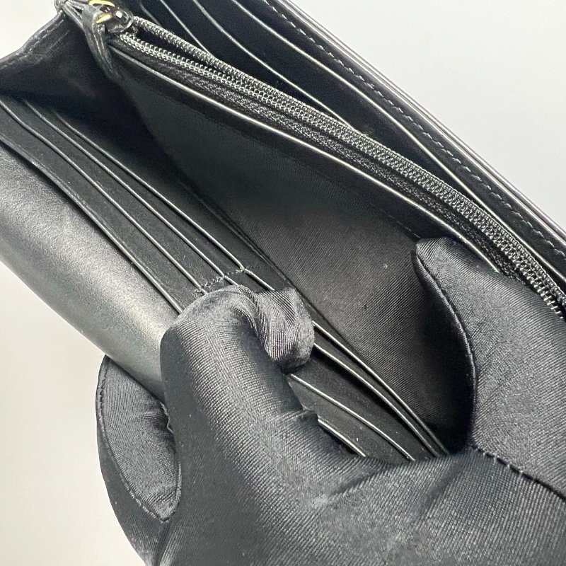 GUCCI 443436  黑色金釦MARMONT掀蓋長夾-6