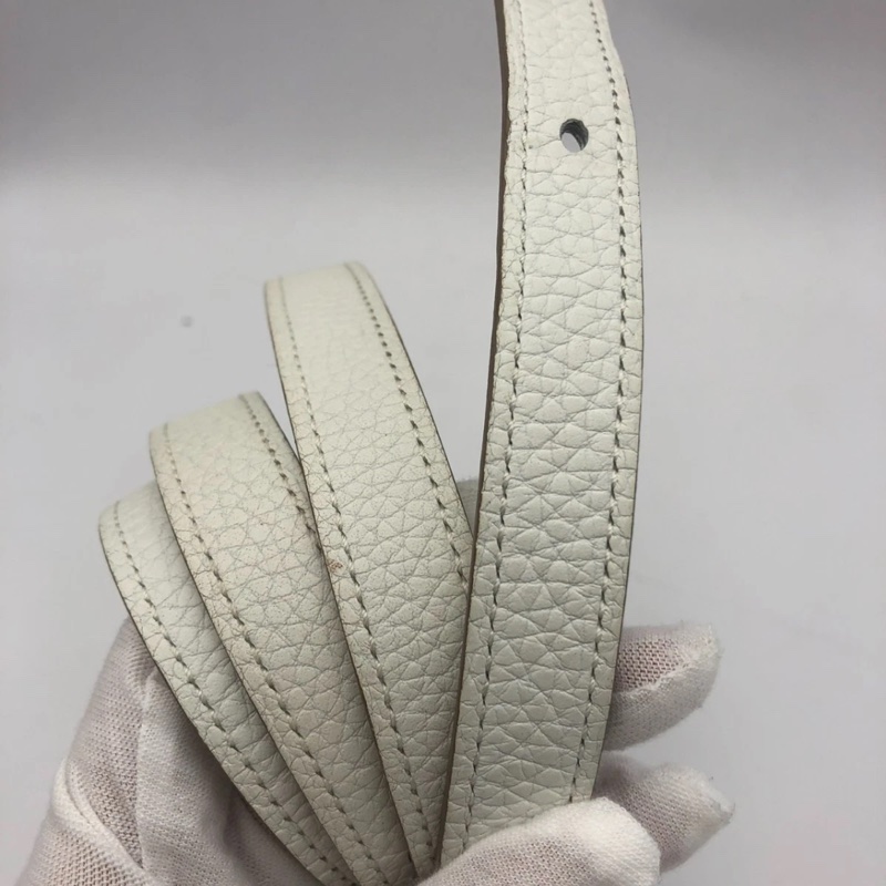 Hermes愛馬仕 halzan31 8L冰川白 銀扣TC皮 X刻-8