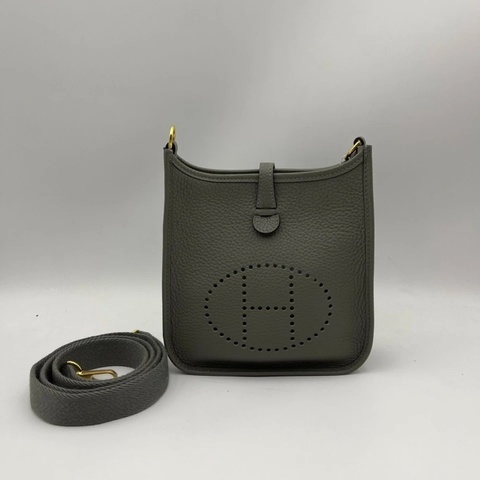 Hermes愛馬仕Evelyne mini積雲灰金扣，B刻，超美的一個顏色特別特別好看