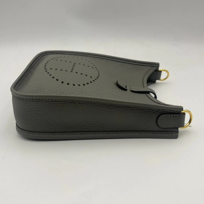 Hermes愛馬仕Evelyne mini積雲灰金扣,B刻,超美的一個顏色特別特別好看-6