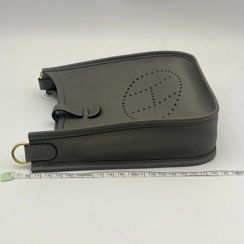 Hermes愛馬仕Evelyne mini積雲灰金扣,B刻,超美的一個顏色特別特別好看-7