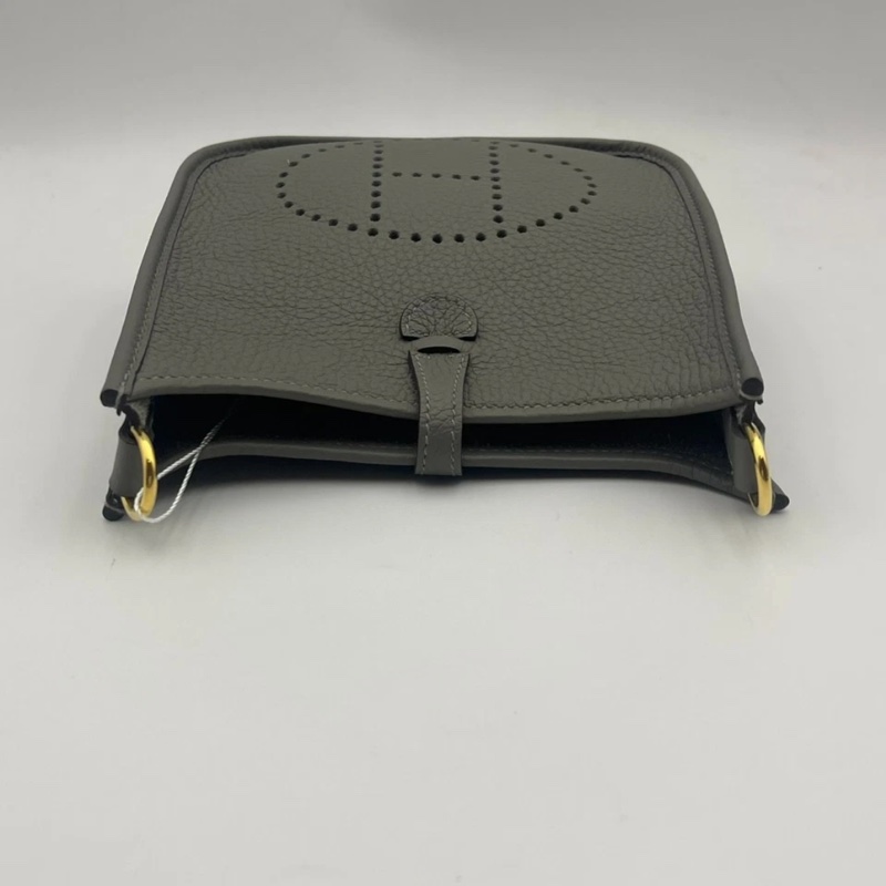 Hermes愛馬仕Evelyne mini積雲灰金扣,B刻,超美的一個顏色特別特別好看-8