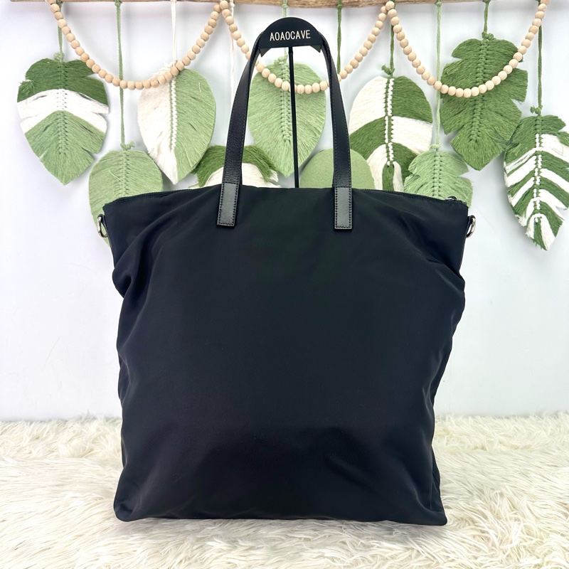 PRADA Vitello Daino 黑金牛皮Tote Bag-4