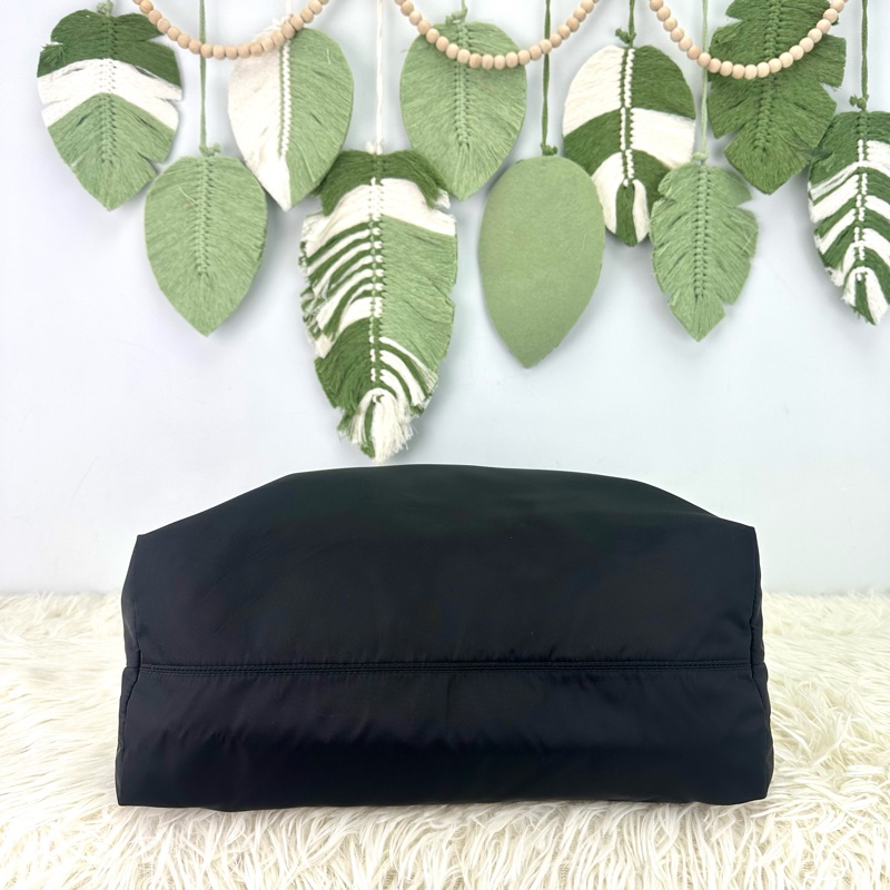 PRADA Vitello Daino 黑金牛皮Tote Bag-5