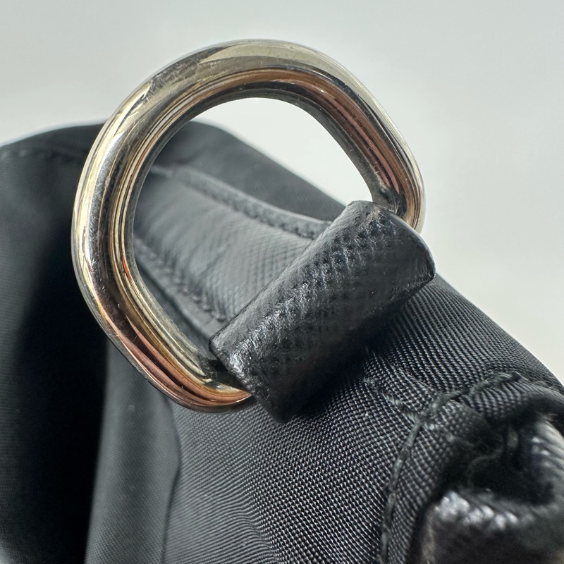 PRADA Vitello Daino 黑金牛皮Tote Bag-13