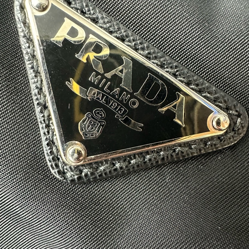 PRADA Vitello Daino 黑金牛皮Tote Bag-19