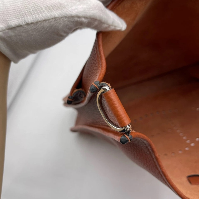 愛馬仕/Hermes Evelyne29 伊芙尼29，U刻，南瓜色-9