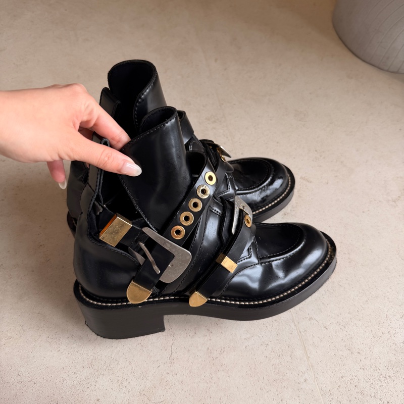 balenciaga 經典金屬靴 黑色 巴黎世家-8