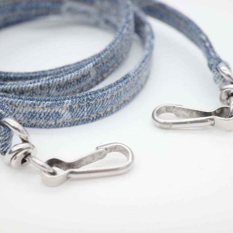 Balenciaga 巴黎世家 Le Cagole Mini 字母老花 牛仔布 藍色 丹寧 鏈帶包 可頌包-16