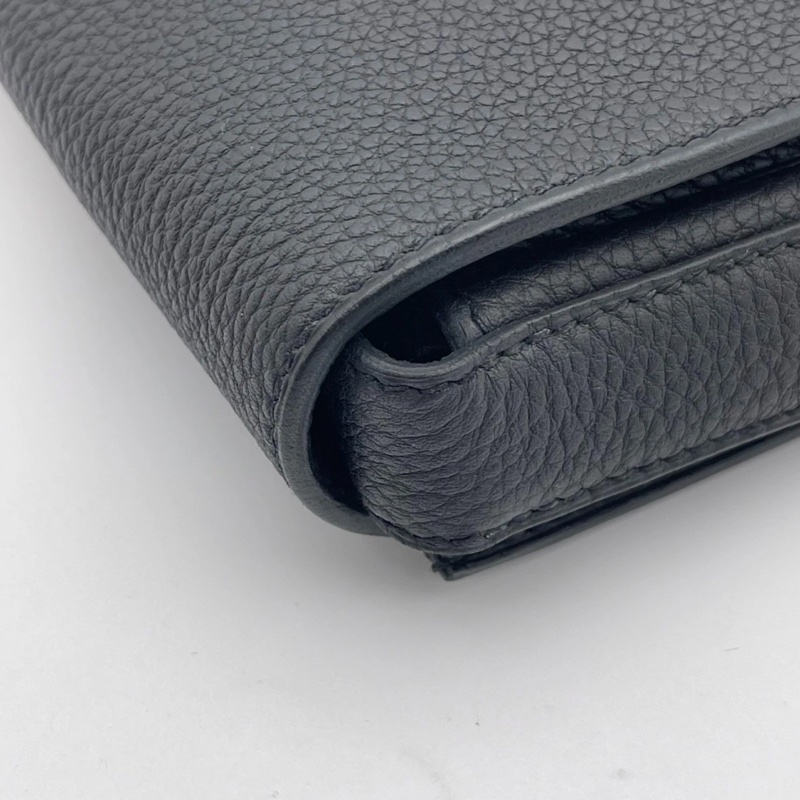 Hermes愛馬仕 SteveLightjunior黑色銀扣Togo皮信差包斜挎包，w刻，size：27*23*4.5-13