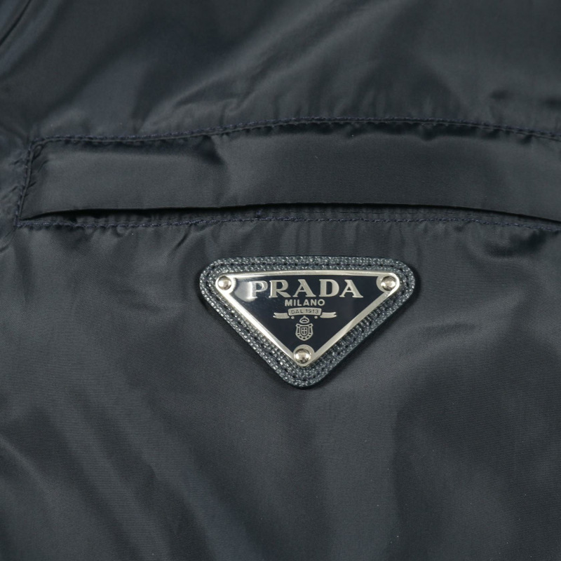 PRADA 海軍藍聚酯短版外套 #52 二手男款-7