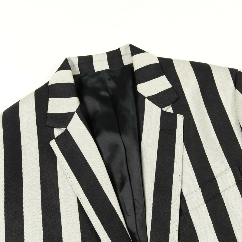 CELINE 訂製西裝外套 2V159882C 羊毛真絲混紡 灰色/黑色 #46 二手 男款-8