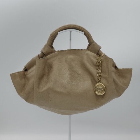 Loewe 羅威 Nappa Aire 金色 羊皮革 手提包 吊飾金色 柔軟小羊皮 空氣包