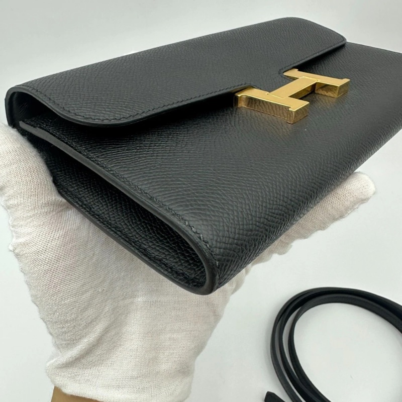 Hermes constance 康康to go 斜挎包，epsom皮黑金，尺寸：20.5cm×12cm×3.5cm ，B刻-4