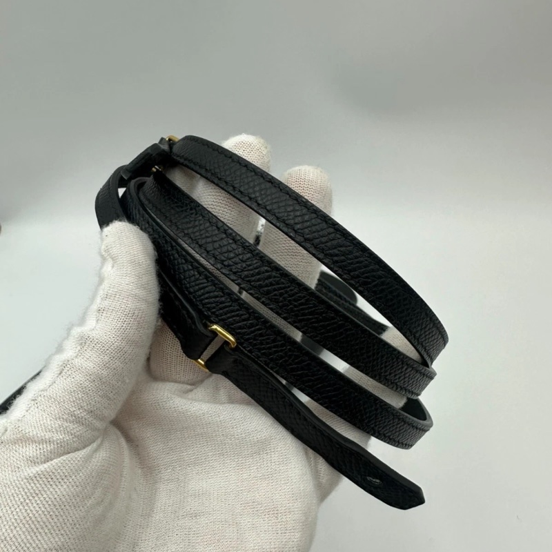 Hermes constance 康康to go 斜挎包，epsom皮黑金，尺寸：20.5cm×12cm×3.5cm ，B刻-9