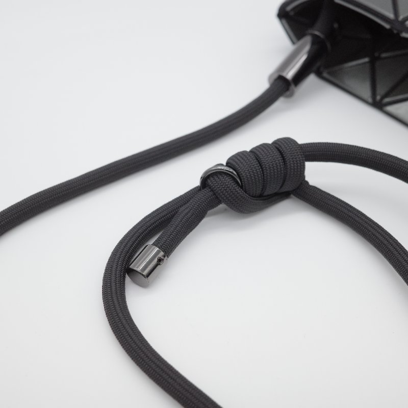 Issey Miyake 三宅一生 Bao Bao Loop 灰色 槍灰色 金屬 黑色繩帶 肩背包-6