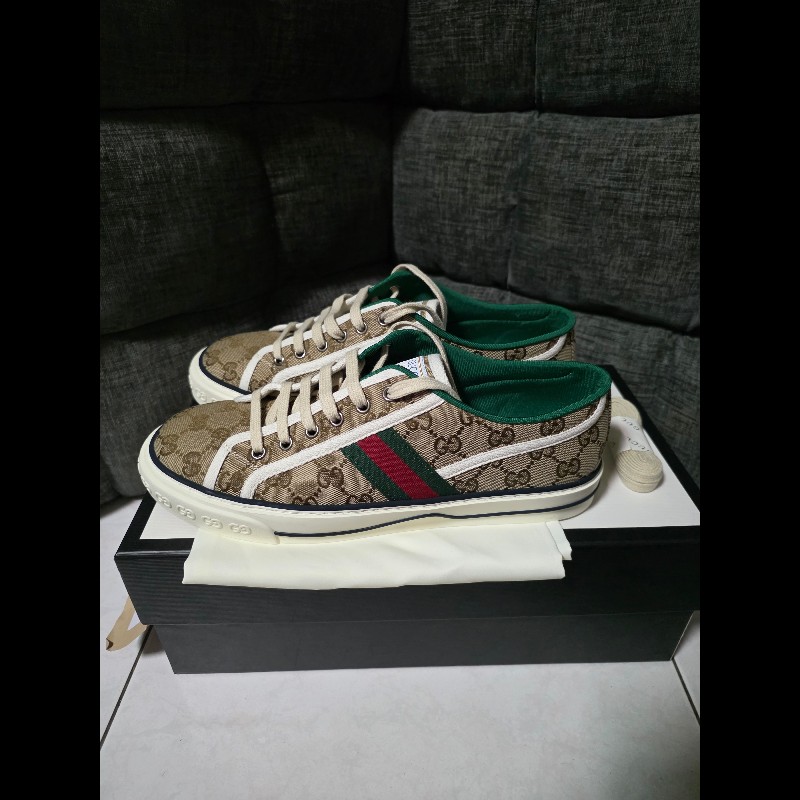 [全新]Gucci 經典老花休閒鞋 8+-0