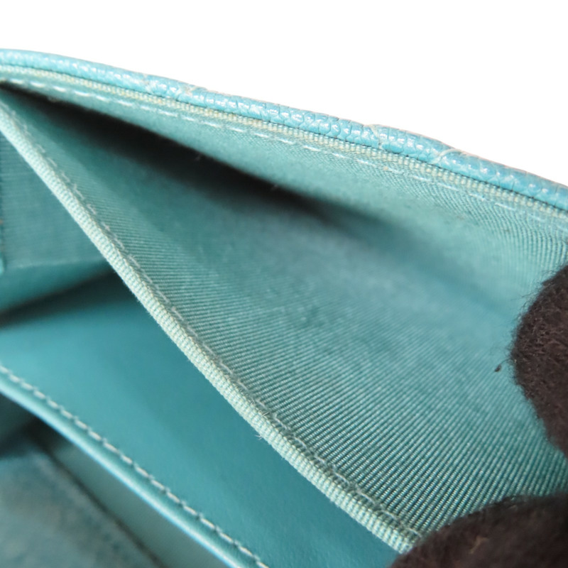 綠色 荔枝紋牛皮 BOY 扣式短夾【CHANEL 香奈兒】-5