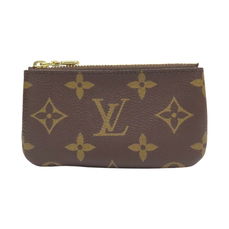 棕色 原花帆布 Pochette Cle 零錢包 M62650【LOUIS VUITTON LV 路易威登】 M62650-0