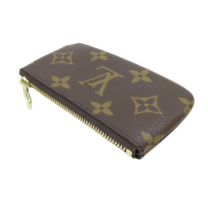 棕色 原花帆布 Pochette Cle 零錢包 M62650【LOUIS VUITTON LV 路易威登】 M62650-3