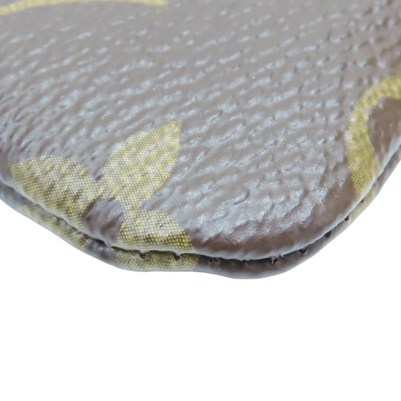 棕色 原花帆布 Pochette Cle 零錢包 M62650【LOUIS VUITTON LV 路易威登】 M62650-10