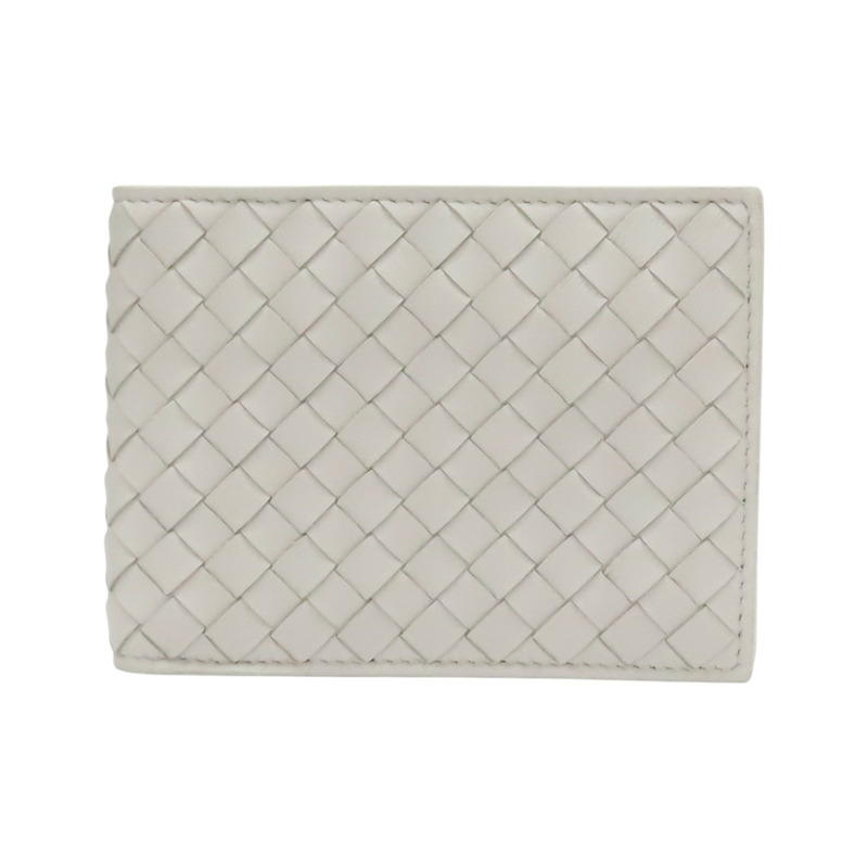 米色 編織羊皮 短夾【BOTTEGA VENETA 寶緹嘉】-0