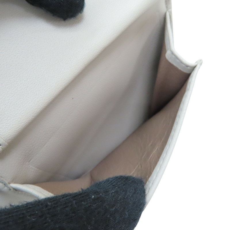 米色 編織羊皮 短夾【BOTTEGA VENETA 寶緹嘉】-7