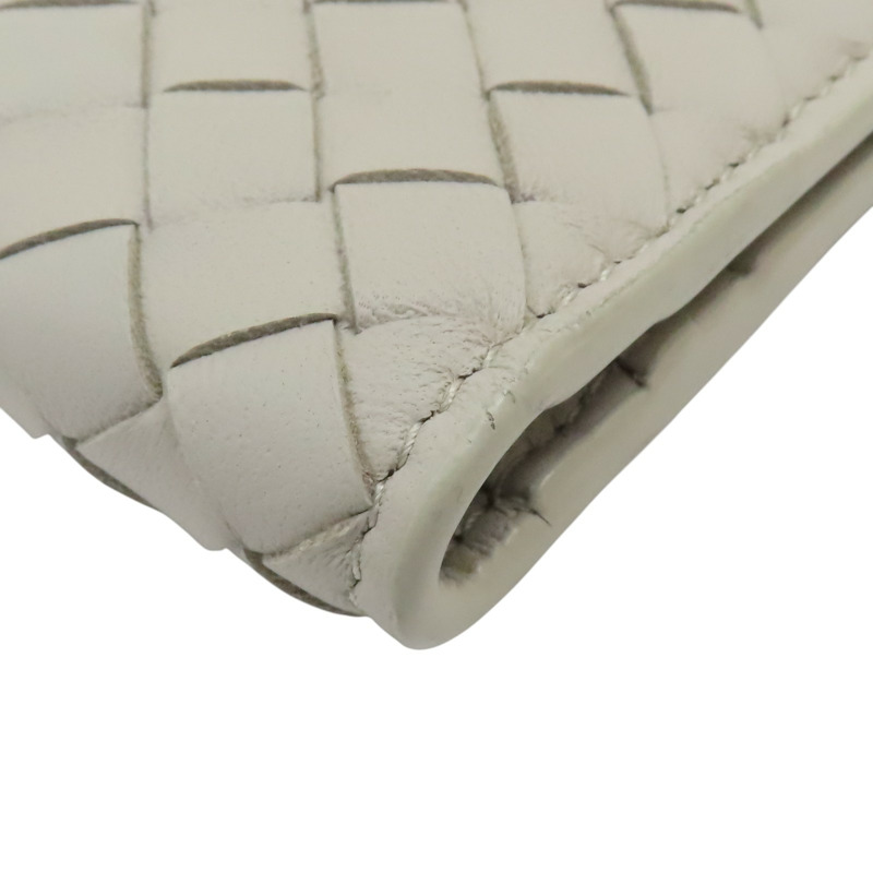 米色 編織羊皮 短夾【BOTTEGA VENETA 寶緹嘉】-11