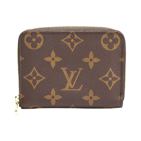 棕色 原花帆布 拉鍊 零錢包 M60067【LOUIS VUITTON LV 路易威登】 M60067
