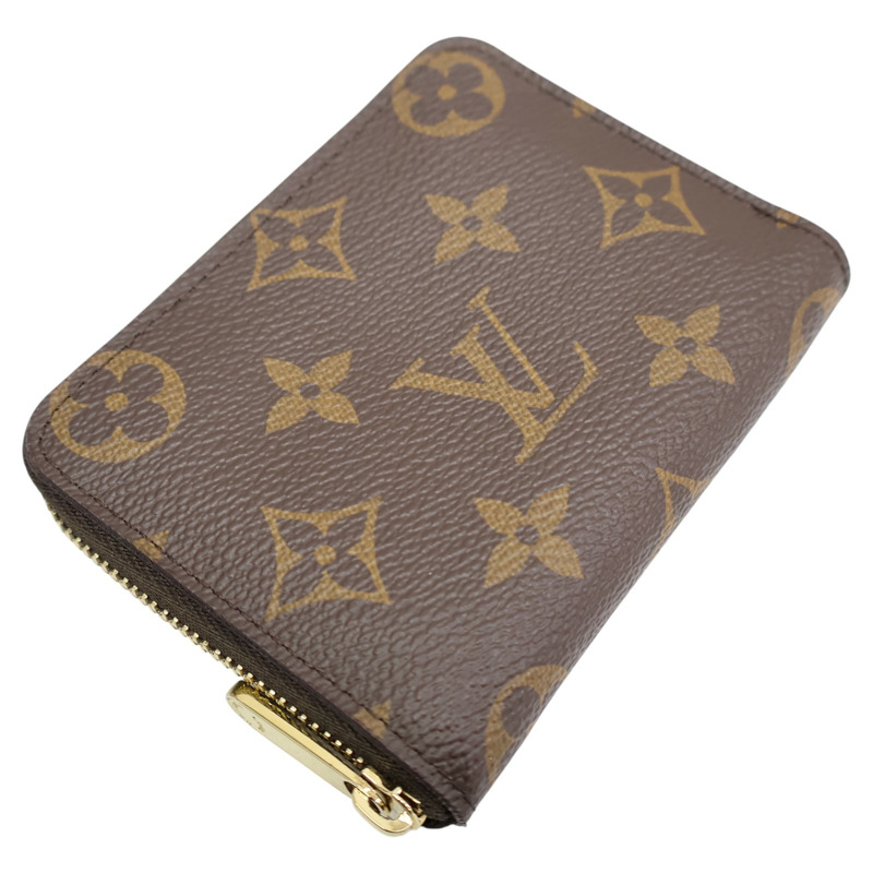 棕色 原花帆布 拉鍊 零錢包 M60067【LOUIS VUITTON LV 路易威登】 M60067-2