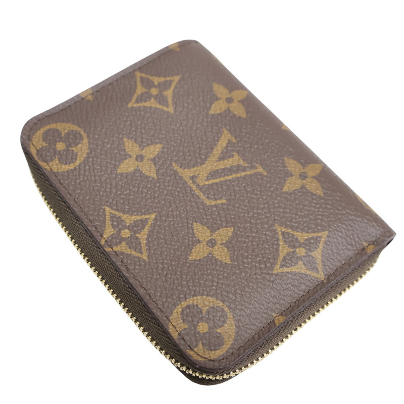 棕色 原花帆布 拉鍊 零錢包 M60067【LOUIS VUITTON LV 路易威登】 M60067-3