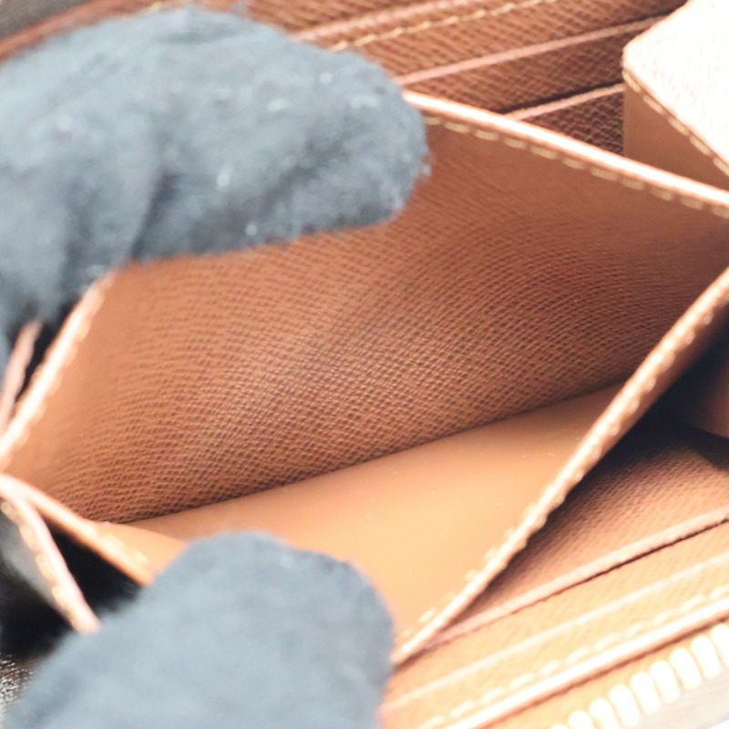 棕色 原花帆布 拉鍊 零錢包 M60067【LOUIS VUITTON LV 路易威登】 M60067-6