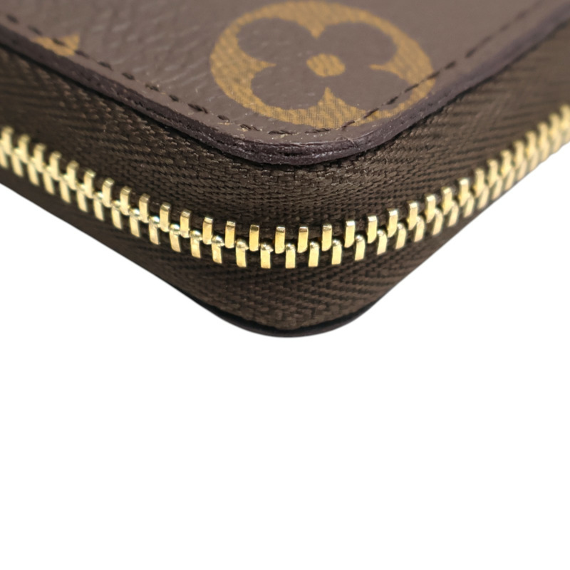 棕色 原花帆布 拉鍊 零錢包 M60067【LOUIS VUITTON LV 路易威登】 M60067-12
