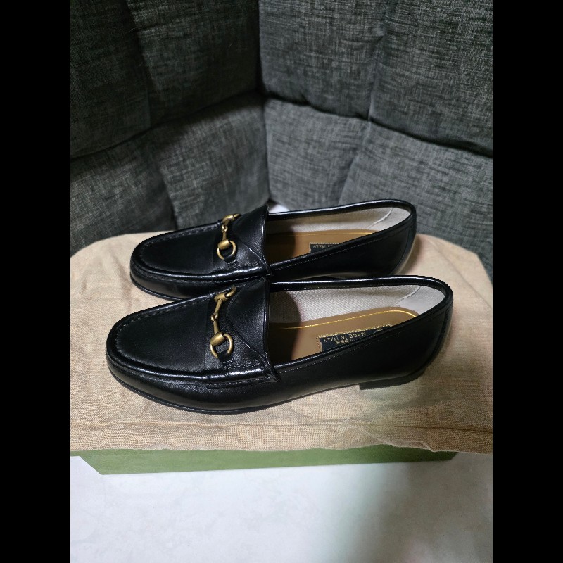 [全新]Gucci 經典馬銜扣樂福鞋 35-0