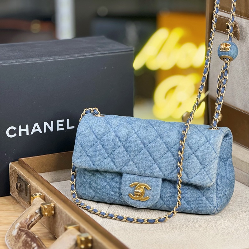 上架中🔑Chanel 新款金球牛仔CF20鏈包-0