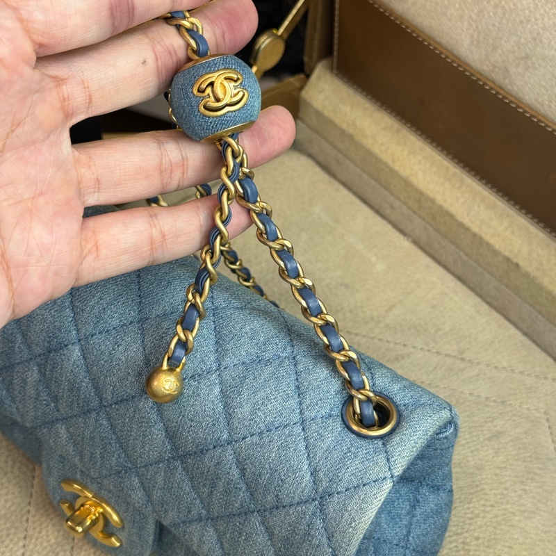 上架中🔑Chanel 新款金球牛仔CF20鏈包-15