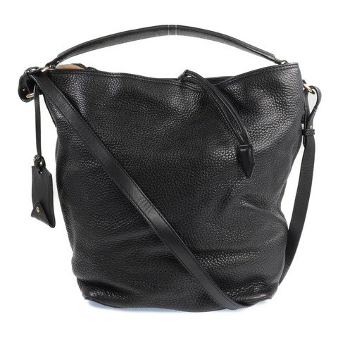 BURBERRY 牛皮皮革Ashby Leather Hobo金扣手挽肩背兩用袋