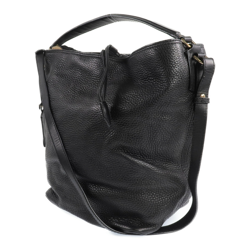 BURBERRY 牛皮皮革Ashby Leather Hobo金扣手挽肩背兩用袋-1