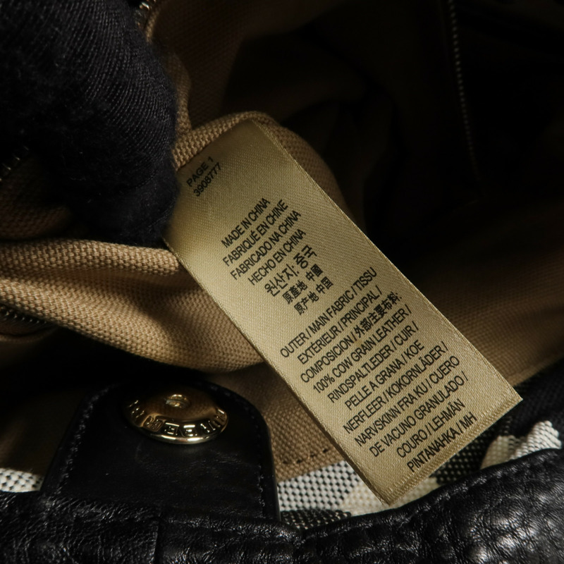 BURBERRY 牛皮皮革Ashby Leather Hobo金扣手挽肩背兩用袋-8