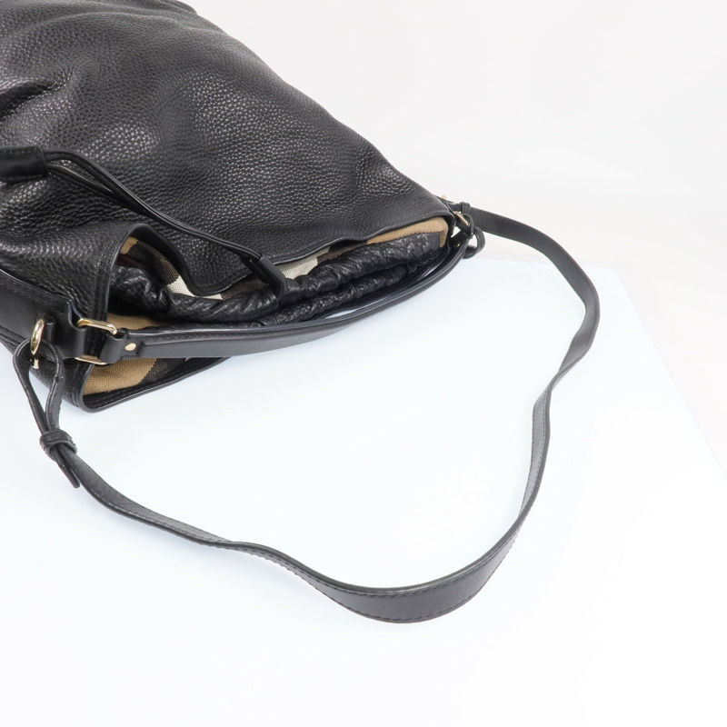 BURBERRY 牛皮皮革Ashby Leather Hobo金扣手挽肩背兩用袋-10