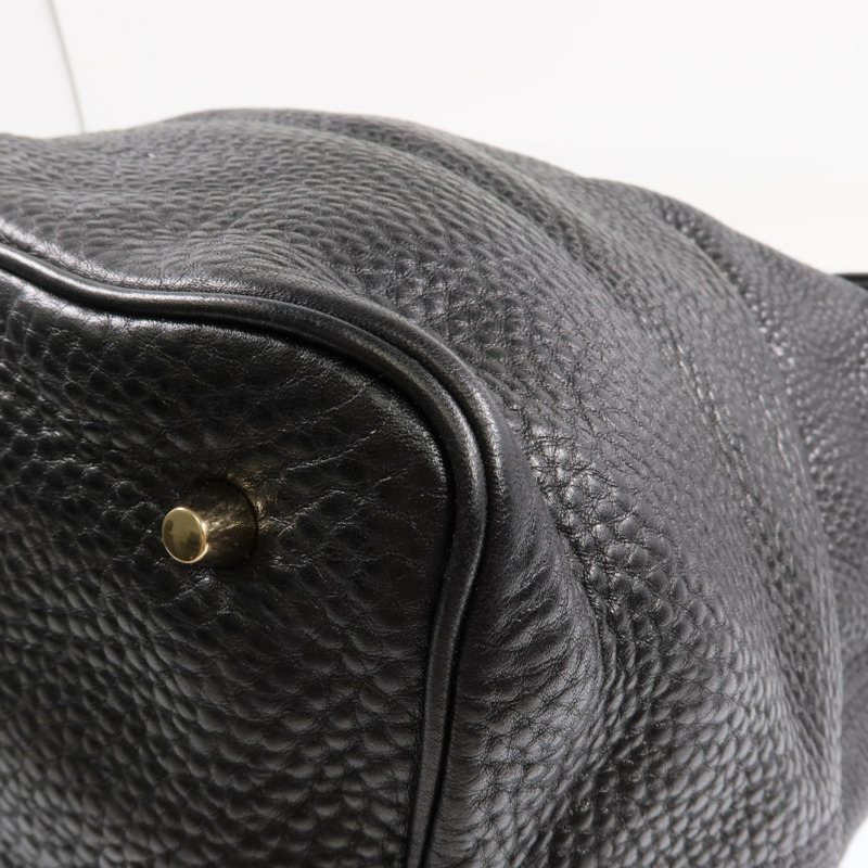 BURBERRY 牛皮皮革Ashby Leather Hobo金扣手挽肩背兩用袋-11