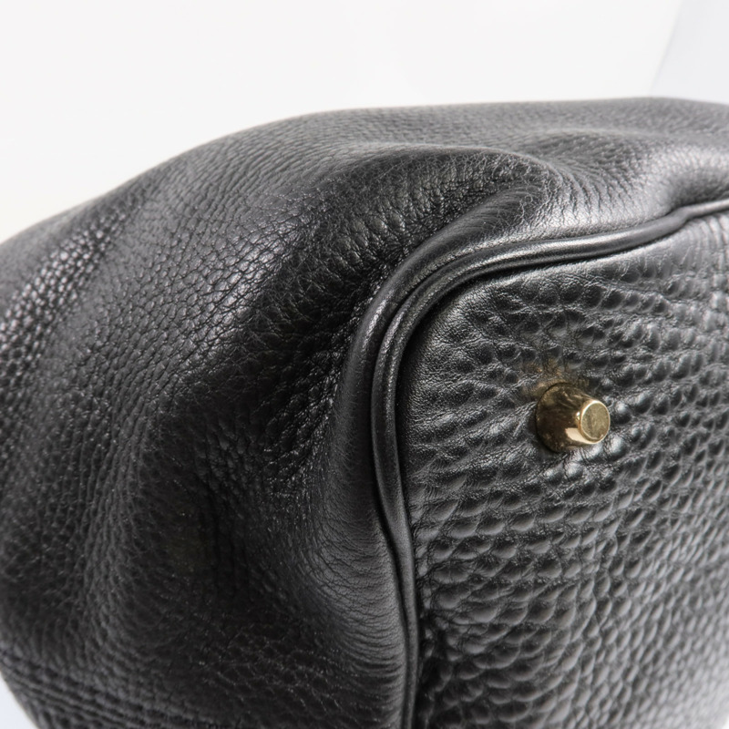 BURBERRY 牛皮皮革Ashby Leather Hobo金扣手挽肩背兩用袋-14