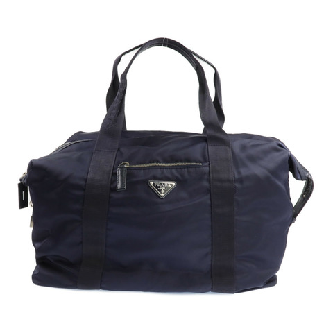 PRADA 尼龍Sholder Bag銀扣肩背袋