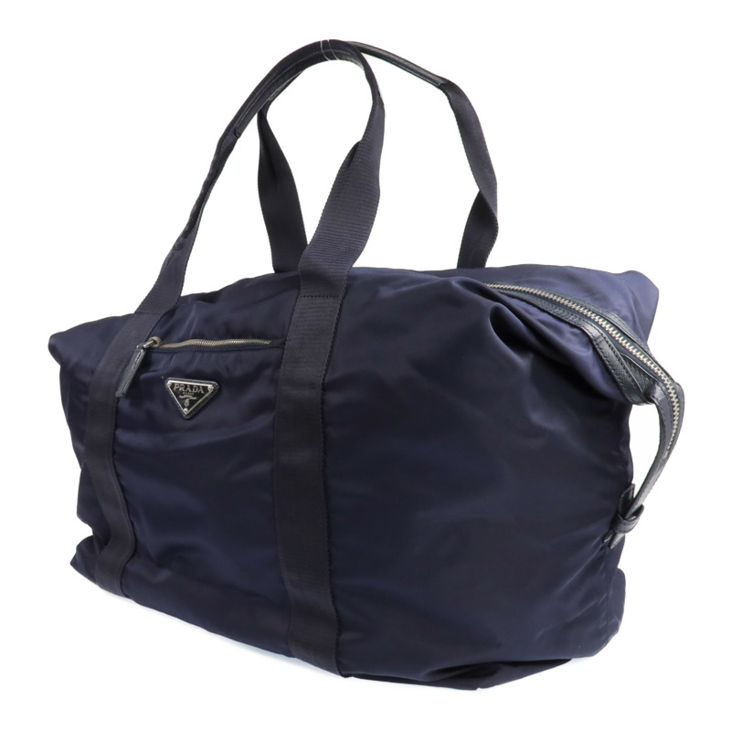 PRADA 尼龍Sholder Bag銀扣肩背袋-1