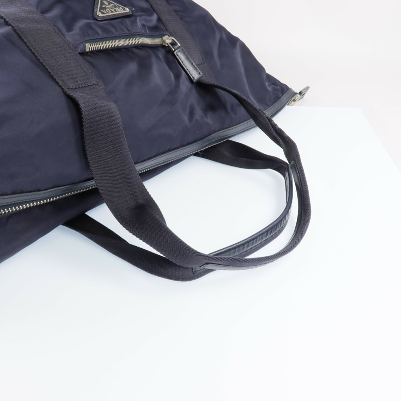 PRADA 尼龍Sholder Bag銀扣肩背袋-5