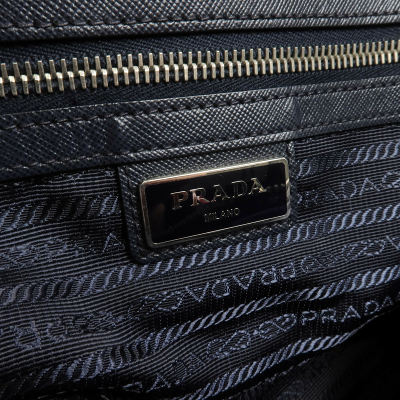 PRADA 尼龍Sholder Bag銀扣肩背袋-6